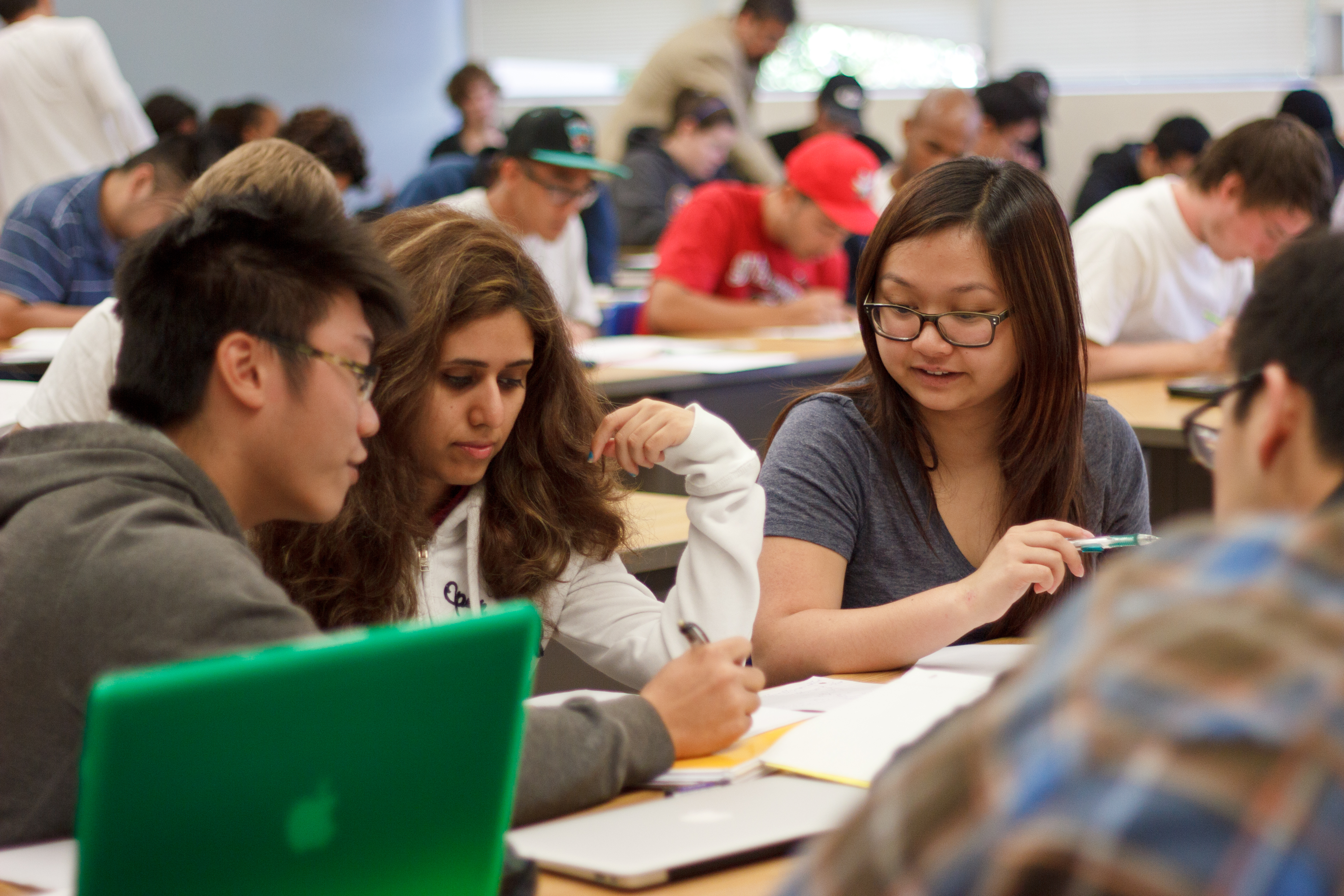 ChAD students engaged in group work during class