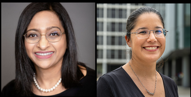 ECIA 2025 Awardees: Drs. Sudha Krishnan (left) and Jessica A. Castillo Vardaro (right)