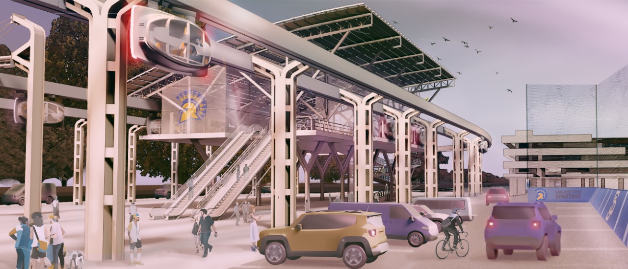 Rendering of WhatsApp station.