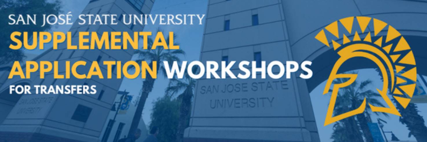 Banner showing Supplemental Application Workshop for transfers